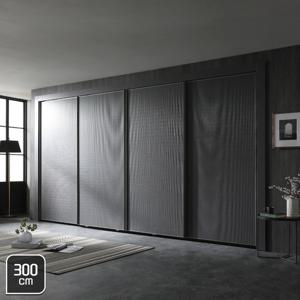 장인가구 유니크 베이직 엠보매트 슬라이딩붙박이장 300cm