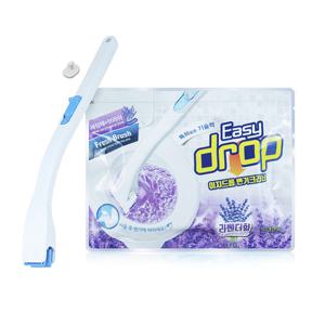 이지드롭 변기크리너 세트 핸들1개+리필1팩 (라벤더향)