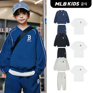 [MLB키즈 공식]26SS 스트릿 베이직 우븐 맨투맨 3 세트 (3color)7AS2B0161