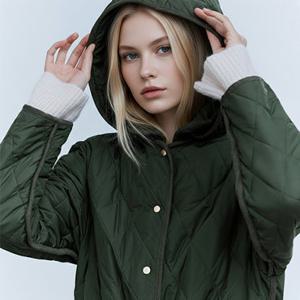 퀼팅 롱 트렌치코트