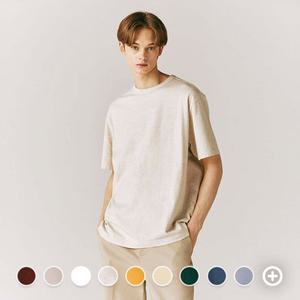 [지오다노/본사] 023530 헤비코튼 크루넥 반팔 티셔츠