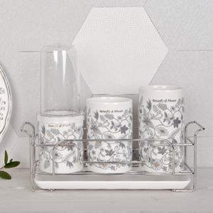 [골든벨]버터플라이 그레이 3단 수저통+뚜껑