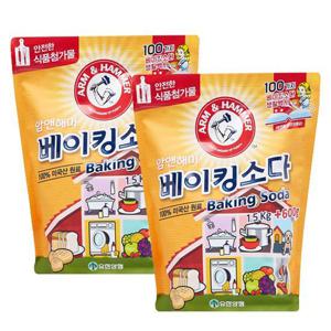 [베니앙]암앤해머 베이킹소다 1.5kg+600g x2ea