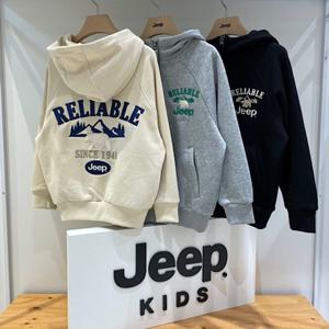 [지프키즈]기본 공용 곰 자수 아노락 후드 티셔츠 KM4THU065 GB