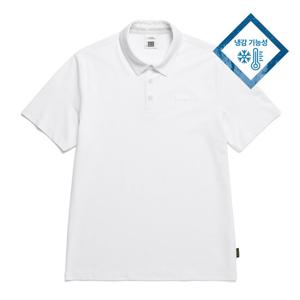 내셔널지오그래픽 N242MPL810 피케 반팔 카라 티셔츠 WHITE