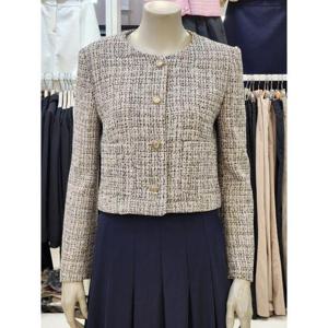 SOUP 세이브존07 라운드넥 트위드 자켓 OA9JKQ4