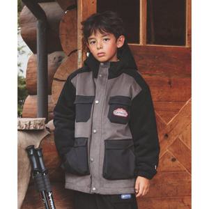 [본사][아웃도어프로덕츠키즈]컬러 블록 패딩 마운틴 파카 (블랙) OD244OJK04_BLK