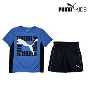 [푸마키즈] 푸마키즈 반팔 상하세트(7120505118_BU)