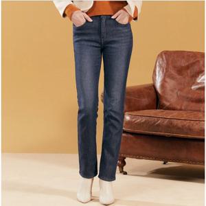 [뱅뱅]여성 속밴드 밍크 보아 슬림 스판 청바지 KQI695