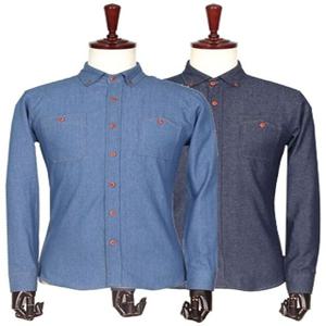 FS071 유니크 가슴포켓 청남방 남성셔츠 연청 품절