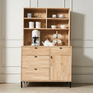 아이앤 루니애 고무나무 원목 주방 수납장 상부장 세트 FI