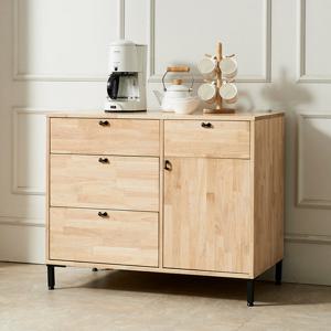 아이앤 루니애 고무나무 원목 1000 주방 수납장 FI