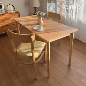 올쏘 마제 고무나무 원목 4인 식탁 세트 1200 의자4