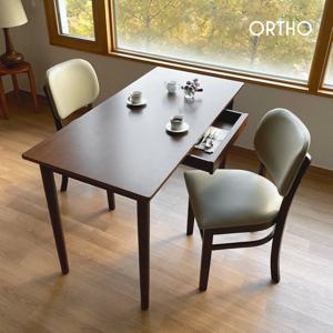 올쏘 포레 고무나무 원목 4인 식탁 세트 1200 의자4