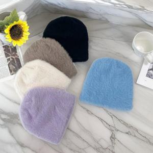 [미라클세븐][M7] 여자 엷은 겨울방한모 앙고라 하늘색 모자
