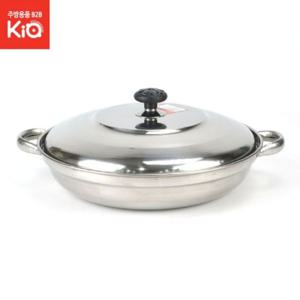 스텐 신형전골냄비 왕대 뚜껑X 양수 냄비 스텐 냄비