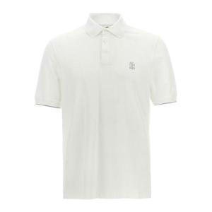 브루넬로 쿠치넬리 피케 폴로 셔츠 ME8548788CE139 White