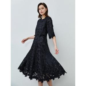 [아이잗컬렉션(피)]시스루 플라워 아플리케 원피스 (CR4A0OP211)