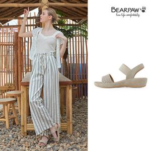 베어파우 ROSIE 여성 캐주얼 비즈 쿠션 밴딩 샌들 아이보리 1870030QB-W