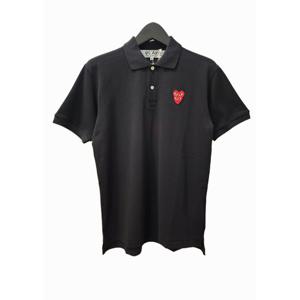 [꼼데가르송(잡화)]AX-T290-051 (레드 더블하트 반팔 피케티)