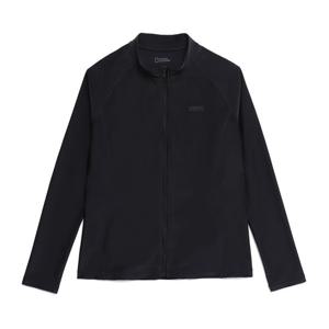 내셔널지오그래픽 N252WRG410 여성 베이직 집업 래쉬가드 CARBON BLACK