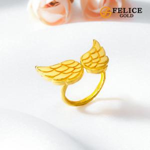 펠리체골드 24K 천사날개 순금 돌반지 3.75g
