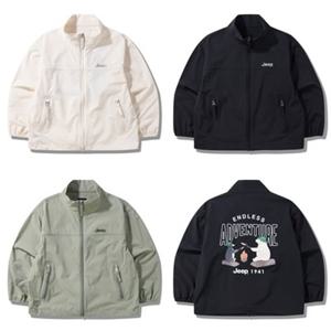 [JEEPKIDS(지프키즈)] 밴드넥 캠핑곰 바람막이 KQ2JPU226