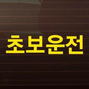 아트박스/제제데코 고딕_초보운전_2piece_옐로우 [자동차스티커/