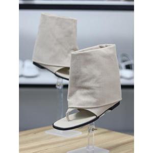 바이로쏘 세이브존06 쪼리 레이어드 부츠 플랫굽 1cm 뮬 샌들 (BY)25S125J87CB2