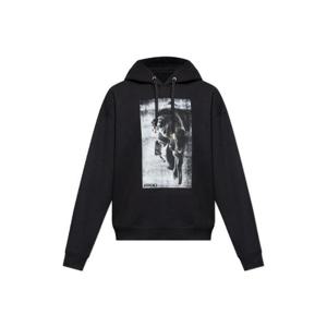 베르사체 패턴 프린트 드로스트링 후드 티셔츠 10198991A15079 1B000 TP946072529