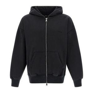 퍼플 브랜드 헤비 코튼 집업 후드티 P460BFWB724 BLACK