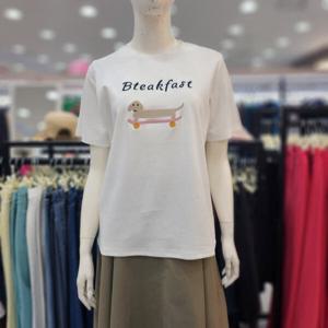 [조이너스]여성브랜드 24신상 라운드 면 여름 반팔 티셔츠JEU5WK