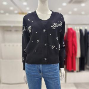 [조이너스]여성 브랜드 24신상 브이넥 니트 가디건 간절기 JEU4W