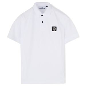 25FW 스톤 슬림 PK 반팔카라티 화이트 K2S152200005 S0017 V1001