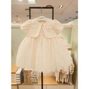 [압소바] (골드)(조카백일돌선물) 엘피 볼레로 드레스 (A2C25101)