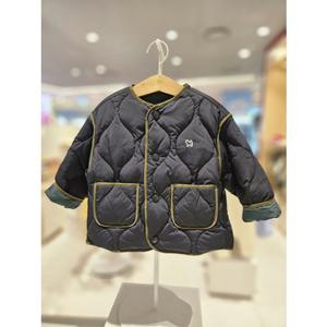 블루독베이비[hu]25.FW가을겨울 DG)배색소프트라운드다운점퍼 45A19-114-03 점퍼 오리털점퍼 패딩 아우터