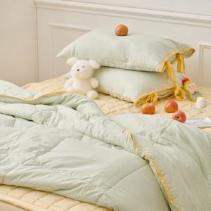 [모던하우스] ON 소르베 데이즈 그린 스트라이프 싱글 차렵이불 150x210