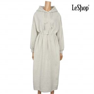 [르샵] 플레인 후드 스트링 기모 원피스 (BNAOP034A)