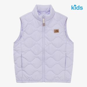 노스페이스 키즈 NV3NR51U 퍼플 마일로 히트 베스트 패딩조끼