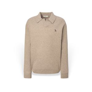 [헤지스] 남성 멜란지 울 카라 긴팔니트 HZSW5D554I2