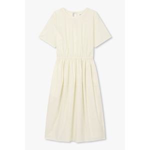 [톰보이]볼륨 허리밴딩 하프슬리브 원피스(9105341112)