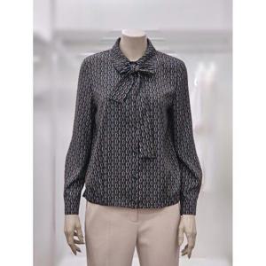 프렐린 세이브존02 리본타이프린트블라우스 RBB253010