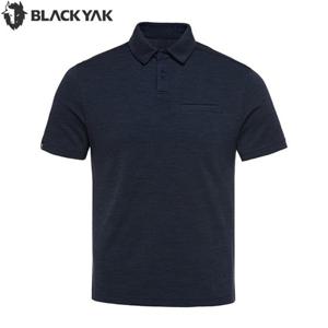 블랙야크 남성 가을 아웃도어 등산 반팔 티셔츠 메리노 울 카라 반팔티1 1BYKTFU006NA