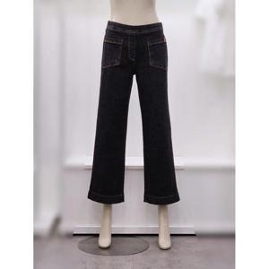 프렐린 세이브존02 밴딩 일자와이드 블랙진 RPD253S40