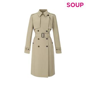 [숲]클래식 더블버튼 벨티드 트렌치코트  SB9BB811