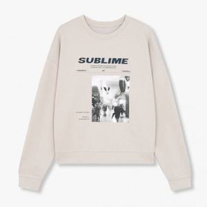 보브  (7124440503) 아트 프린트 롱 슬리브 티셔츠