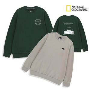 내셔널지오그래픽키즈 티셔츠 K254USW210 남여공용 백그래픽 맨투맨 겨울 170 고학년 딜