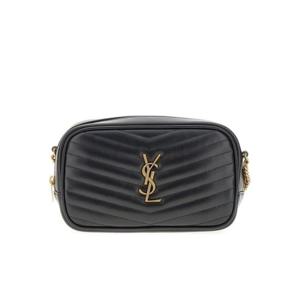 생로랑 748849 DV707 1000 블랙 모노그램 퀼팅 루 미니 크로스백