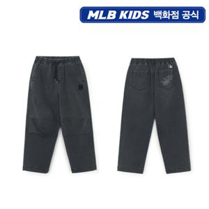 [MLB키즈] 스트릿 기모 저지 데님 파라슈트 팬츠 (7ADPB0856-50CGL)
