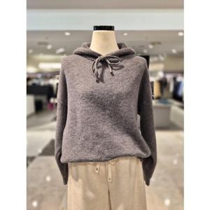 [비지트인뉴욕] 후드 긴팔 니트 (VBBLK66)